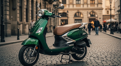 TVS Callisto 125 Emerald Green Skutik Matic Bergaya Eropa, Nyaman untuk Mobilitas Harian