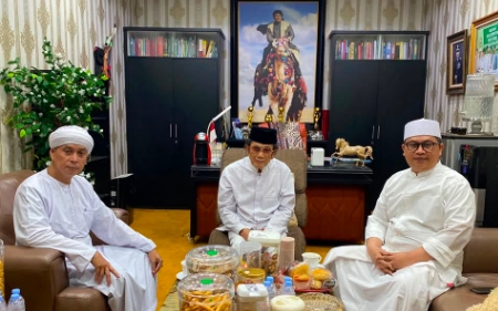 Tiga Tokoh Terkemuka PWI LS Pusat, Rhoma Irama, KH Muhammad Abbas Billi Yachsi (Gus Abbas),KH Imaduddin AlBantani (Kiyai Imad)