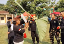 Ribuan anggota Pasukan Perjuangan Walisongo Indonesia Laskar Sabilillah (PWILS) mengikuti apel siaga kebangsaan