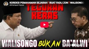 Gus mogi nurr fadhil tanggapi pernyataan fadli zon soa wali songo
