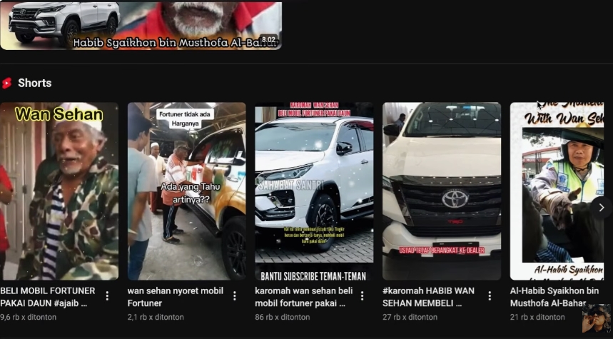 Kisah Habib Wan Sehan dan Cerita Mobil Fortuner